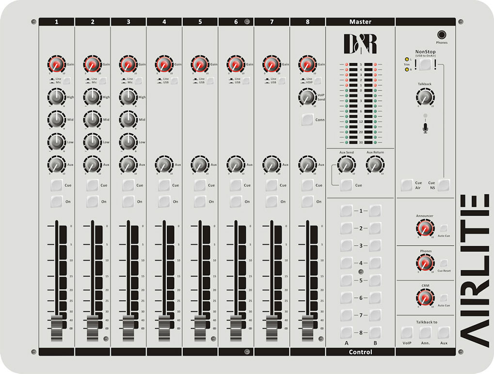 Airlite MK2 Consola profesional 8 canales